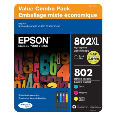 Epson Durabrite Ultra 802 Ink Value Club Pack