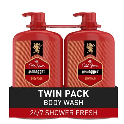 Old Spice Swagger Scent of Cedarwood Men'S Body Wash, 33.4 Fl. Oz., 2 Pk.
