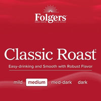 Folgers Classic Medium Roast Ground Coffee, 43.5 Oz.