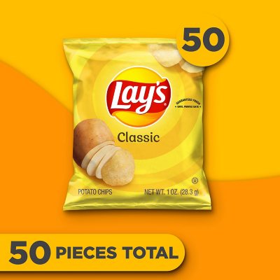 Lay'S Classic Potato Chips, 1 Oz., 50 Pk.