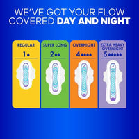 Always Ultra Thin Long Super Pads with Wings, Size 2, 92 Ct.