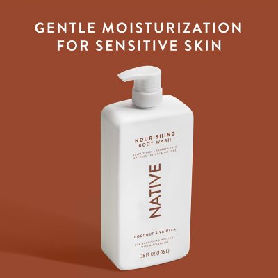 Native Nourishing Body Wash, Coconut & Vanilla, 36 Fl. Oz., 2 Pk.