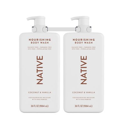 Native Nourishing Body Wash, Coconut & Vanilla, 36 Fl. Oz., 2 Pk.