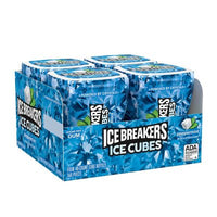 ICE BREAKERS Ice Cubes, Peppermint Sugar Free Chewing Gum, 40 Pcs., 4 Pk.