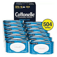 Cottonelle Freshcare Flushable Wipes, 12 Ct., 504 Wipes
