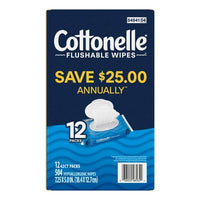 Cottonelle Freshcare Flushable Wipes, 12 Ct., 504 Wipes