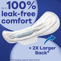 Always Maxi Extra Heavy Overnight Pads with Flex-Wings, Unscented, Size 5, 54 Ct.