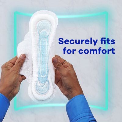 Always Maxi Extra Heavy Overnight Pads with Flex-Wings, Unscented, Size 5, 54 Ct.