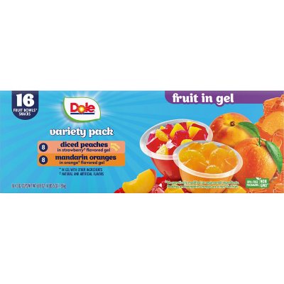 Dole Fruit Bowls in Gel Variety Pack 4.3 Oz., 16 Pk.