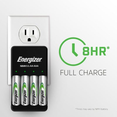 Energizer Recharge Powerplus Charger AA & AAA Batteries, 8 Pk.