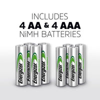 Energizer Recharge Powerplus Charger AA & AAA Batteries, 8 Pk.