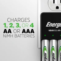 Energizer Recharge Powerplus Charger AA & AAA Batteries, 8 Pk.