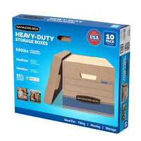 Bankers Box Heavy Duty Storage Boxes, 10