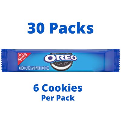 OREO Chocolate Sandwich Cookies, 2.4 Oz., 30 Pk.