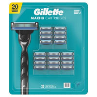 Gillette Mach3 Men'S Razor Cartridges, 20 Ct.