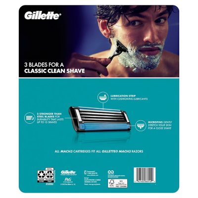 Gillette Mach3 Men'S Razor Cartridges, 20 Ct.