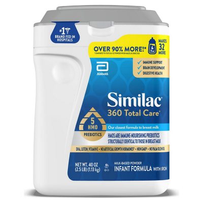 Similac 360 Total Care Infant Formula, 40 Oz.