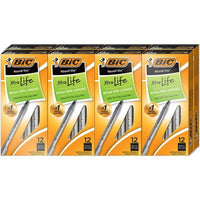 BIC round Stic Xtra Life, Medium Point, 96 Ct., Black