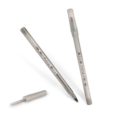 BIC round Stic Xtra Life, Medium Point, 96 Ct., Black