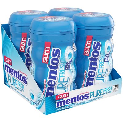 Mentos Pure Fresh Mint, Sugar-Free Chewing Gum, 50 Pcs., 4 Pk.