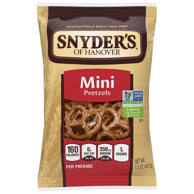 Snyder's Mini Pretzels, 1.5 Oz., 60 Pk.