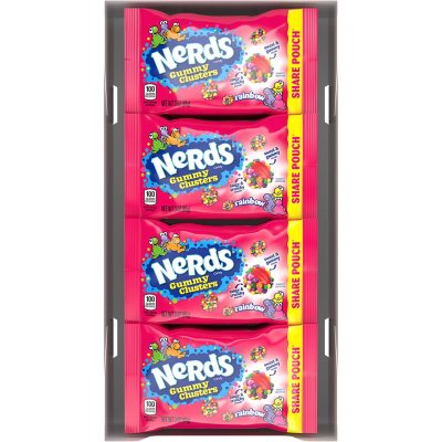 Nerds Gummy Clusters Candy, Share Size, 3 Oz., 12 Pk.