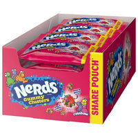 Nerds Gummy Clusters Candy, Share Size, 3 Oz., 12 Pk.