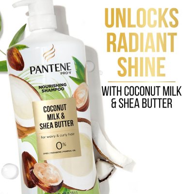 Pantene Pro-V Nourishing Coconut Milk & Shea Butter Shampoo, 38.2 Fl. Oz.