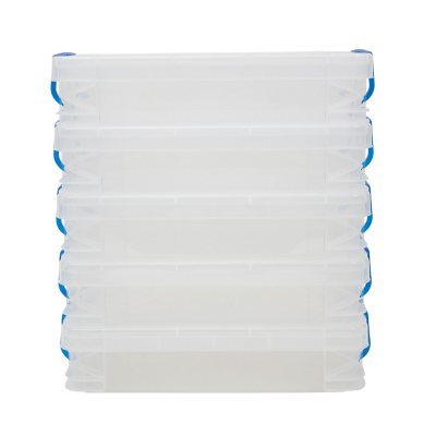 Super Stacker, Document Boxes, Clear, 5 Pack