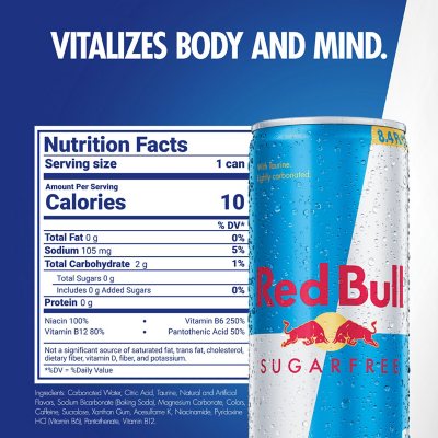 Red Bull Energy Sugar-Free 8.4 Fl. Oz., 24 Pk.