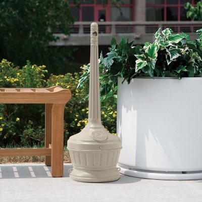 Smoker'S Outpost Patio Cigarette Receptacle - Beige