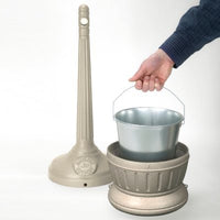 Smoker'S Outpost Patio Cigarette Receptacle - Beige