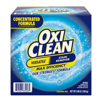 Oxiclean Concentrated Max Efficiency Versatile Stain Remover Powder 8.08 Lbs.