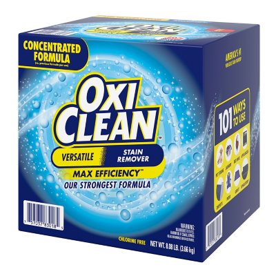 Oxiclean Concentrated Max Efficiency Versatile Stain Remover Powder 8.08 Lbs.