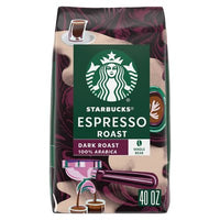 Starbucks Whole Bean Coffee, Espresso Roast Dark, 40 Oz.