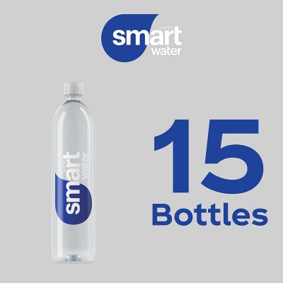 Smartwater Vapor Distilled Premium Water Bottles, 1 L., 15 Pk.
