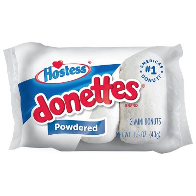 Hostess Donettes Variety Pack Donuts, Snack Size, 1.5 Oz., 32 Pk.