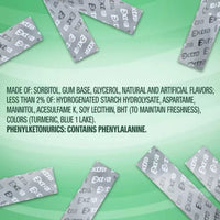 Extra Spearmint Sugar Free Chewing Gum Bulk Pack 15 Pcs., 10 Pk.