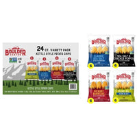 Boulder Canyon Kettle Cooked Variety Pack Potato Chips, 1.5 Oz., 24 Pk.