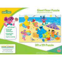 Masterpieces Sesame Street - Fun in the Sun 24 Piece Floor Jigsaw Puzzle for Kids.