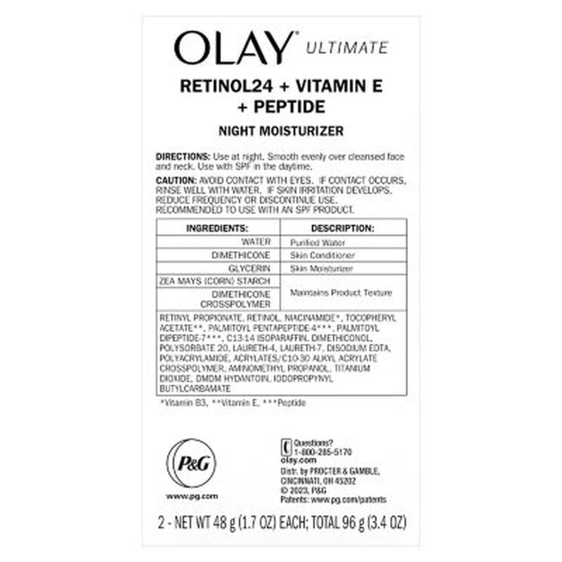 Olay Ultimate Night Moisturizer, 1.7 Oz., 2 Pk.
