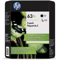 HP 63XL, L0R44BN High-Yield Original Ink Cartridges, Black/Tri-Color 2 Pk.