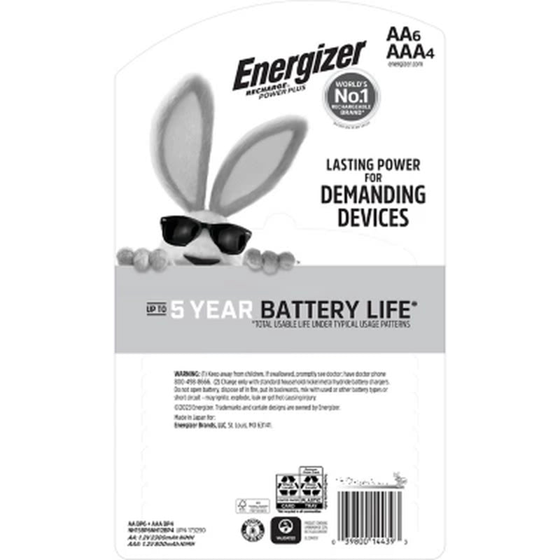 Energizer Recharge Power plus AA & AAA, 10 Pk.