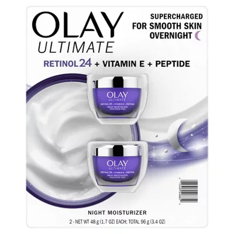 Olay Ultimate Night Moisturizer, 1.7 Oz., 2 Pk.