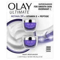 Olay Ultimate Retinol 24 + Vitamin E + Peptide Night Moisturizer, 1.7 Oz., 2 Pk.