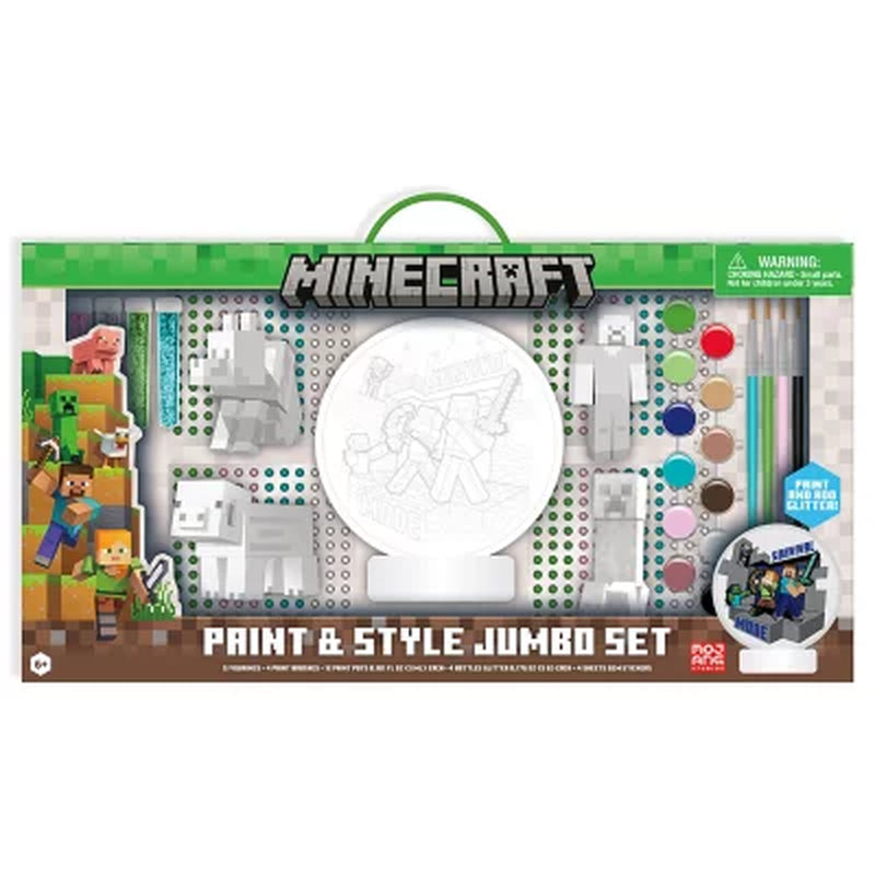 Minecraft Paint and Style Jumbo Set