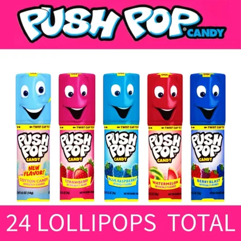 Push Pop Variety Pack Candy, 0.5 Oz., 24 Ct.