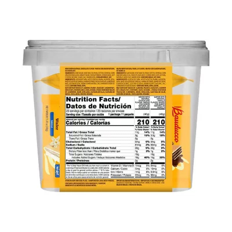 Bauducco Wafer Tub, 20 Pk.