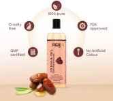 Rey Naturals Jojoba Oil - Pure,Natural & Cold Pressed-Hydrates Skin and Scalp Hair Oil-Hair 400 ml