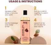 Rey Naturals Jojoba Oil - Pure,Natural & Cold Pressed-Hydrates Skin and Scalp Hair Oil-Hair 400 ml